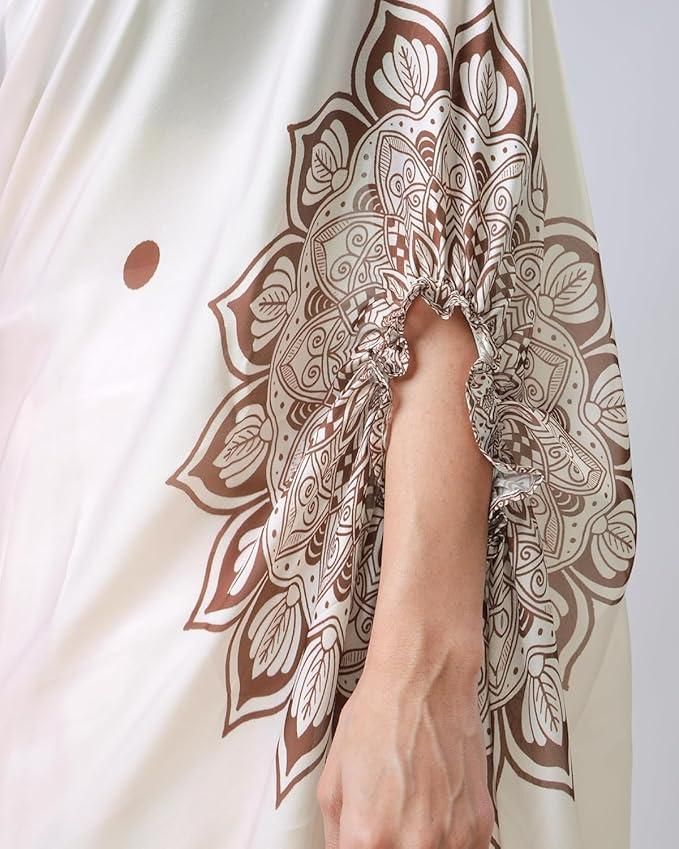 Nila Ivory Cape Saree