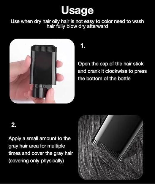 Covering White Hair to Black