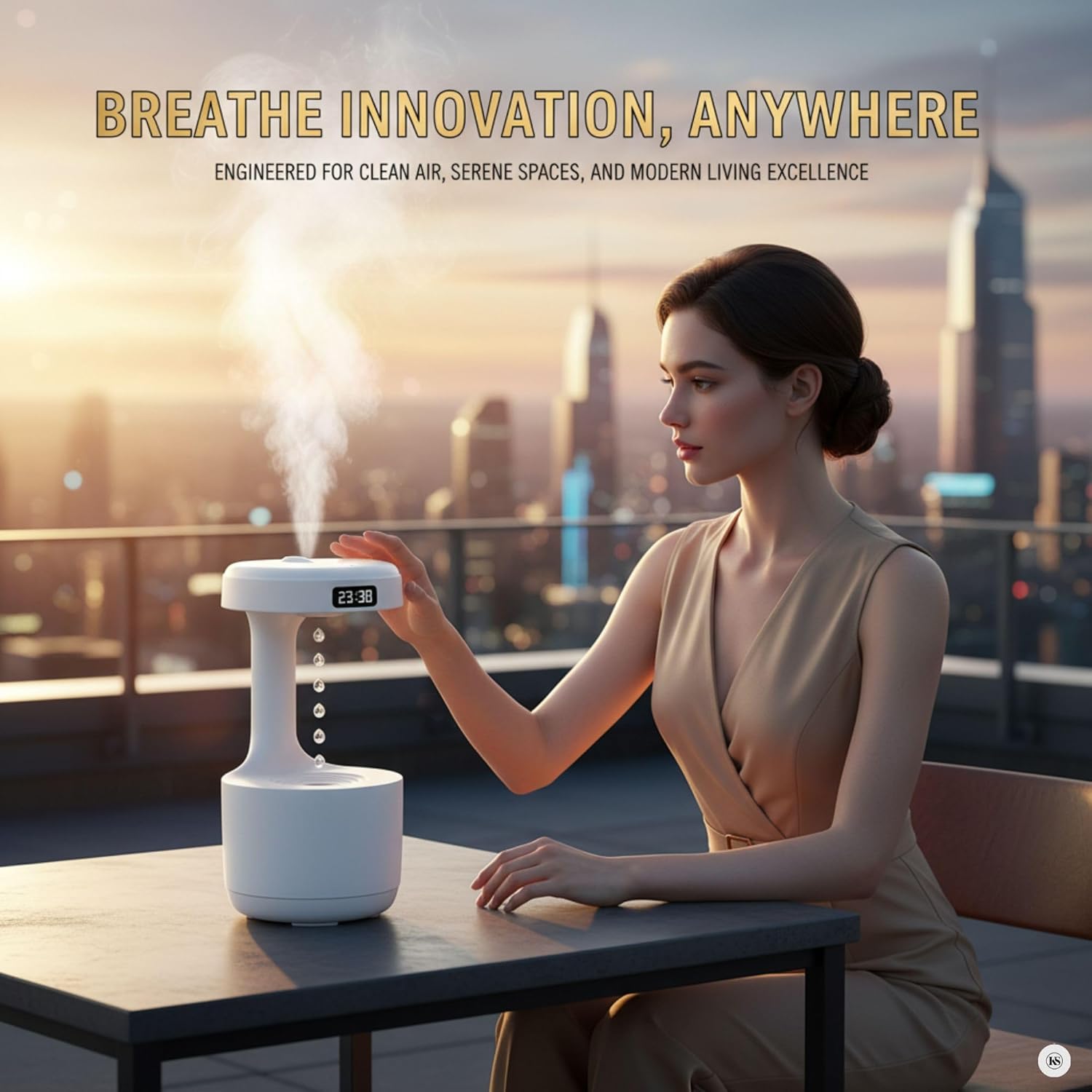 Antigravity Water Drop humidifier