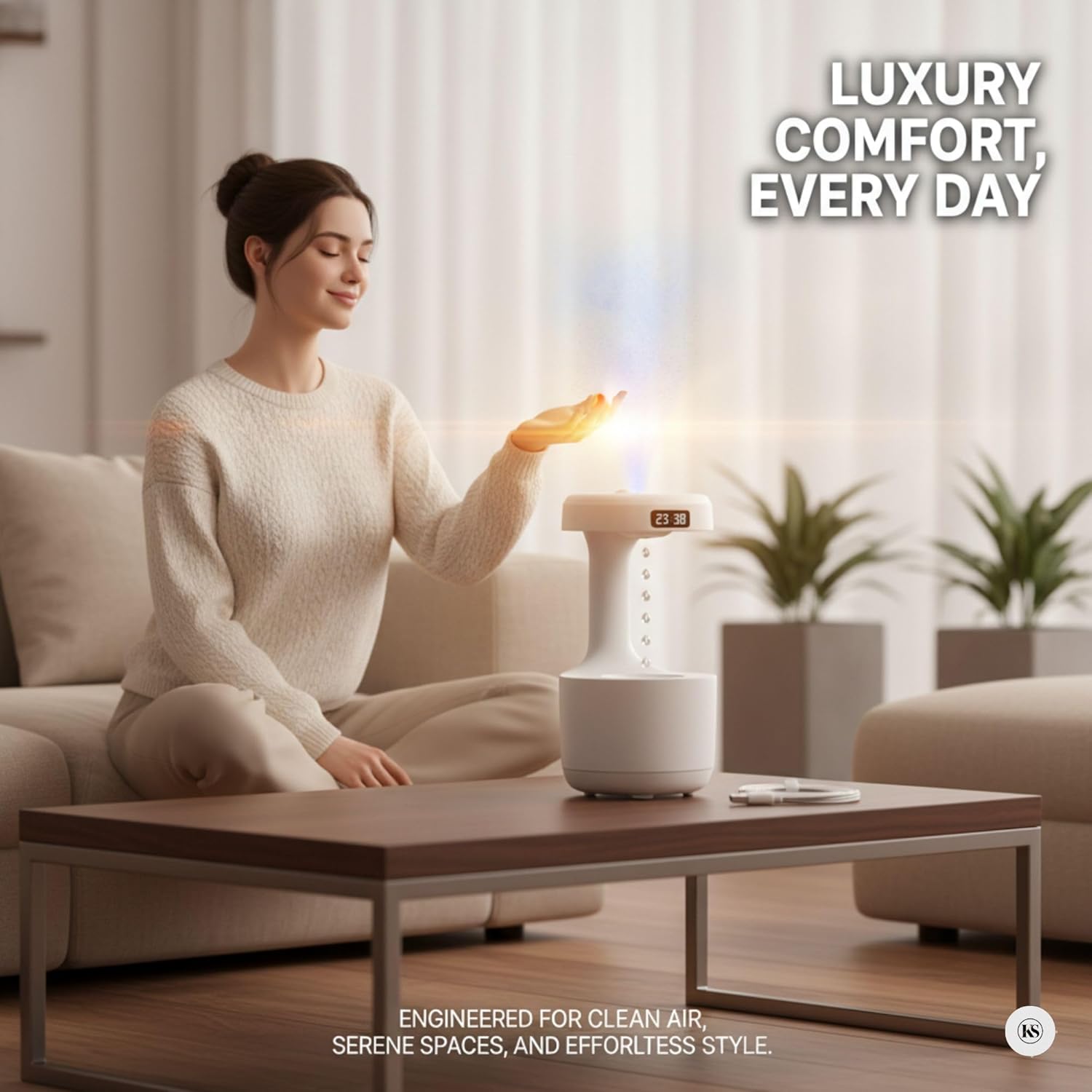 Antigravity Water Drop humidifier