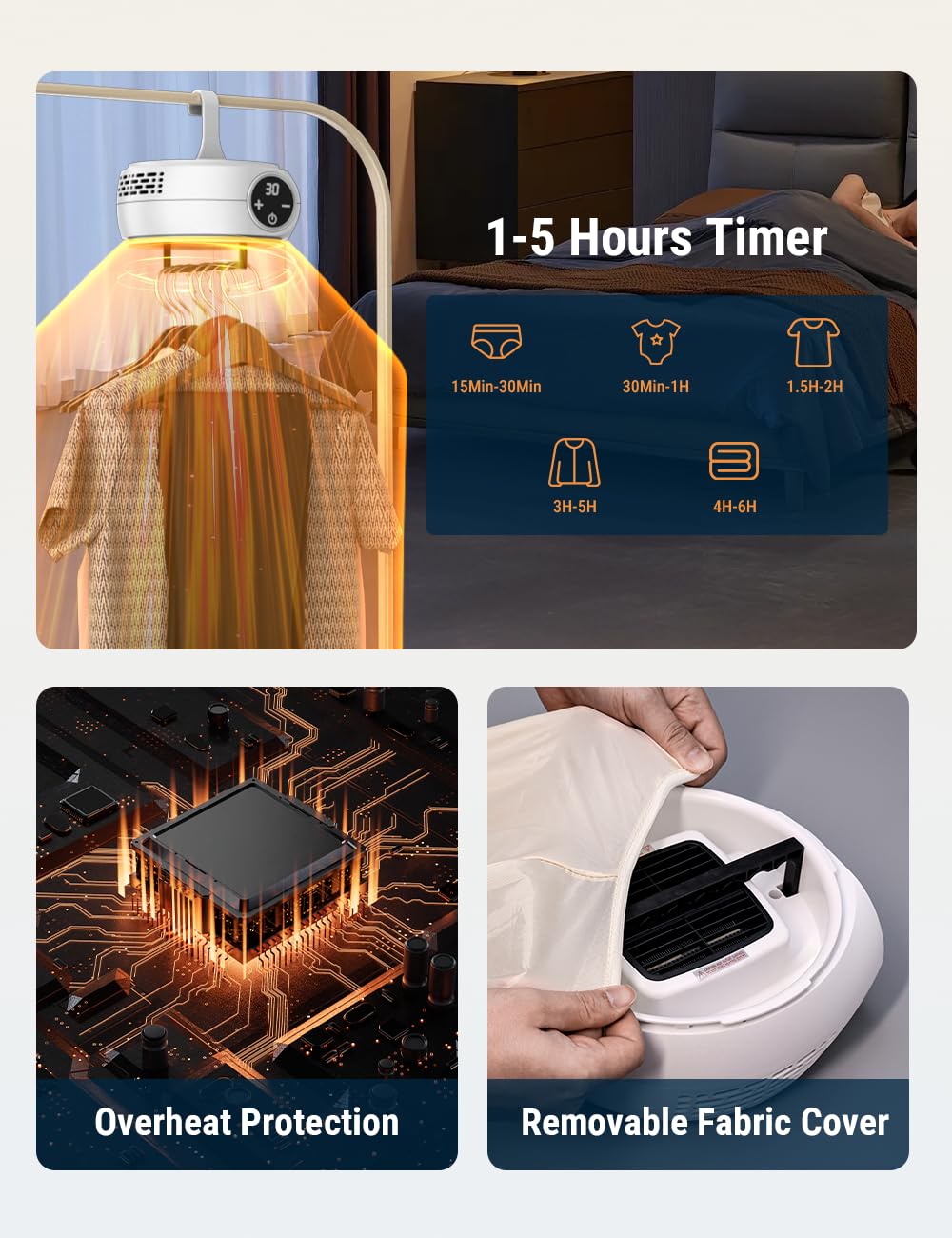 Hangable & Foldable Cloth Dryer